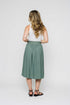 Lina-Stretch Eyelet Midi Skirt